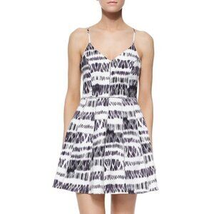 Parker Cosmos Racerback Dress NWOT Size Small | Black White Print
